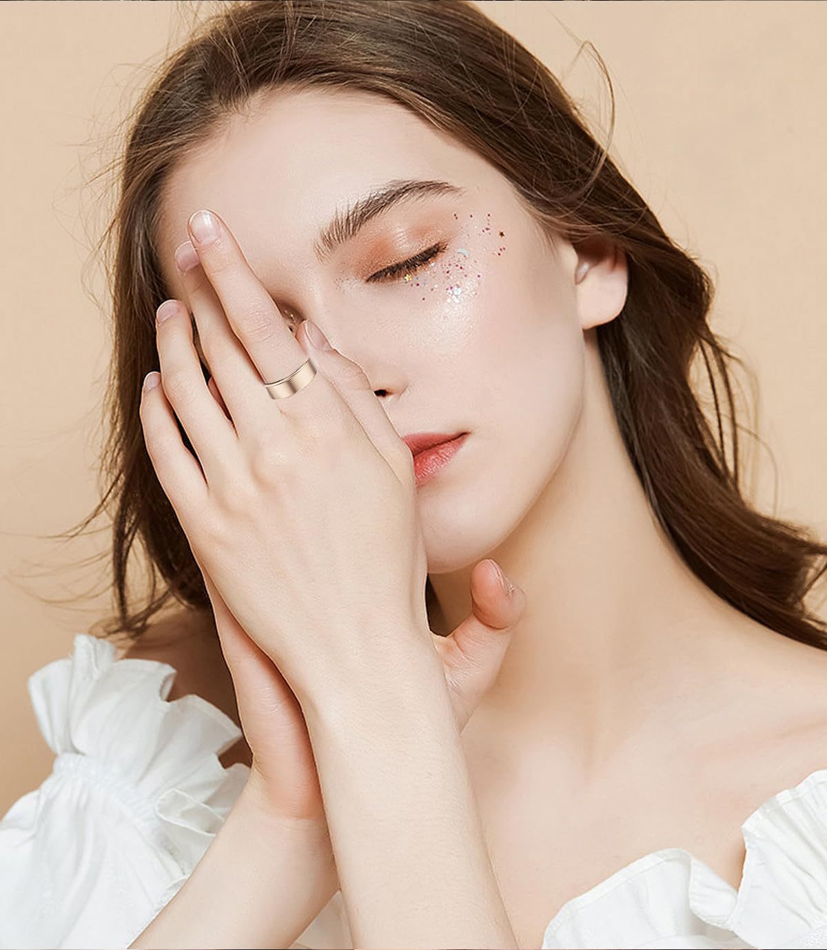 Smart Ring Health Tracker - Fitness Sleep Heart Rate Blood Oxygen Tracker Smart Ring For Men And Women,IP68 Waterproof Level Bluetooth Fitness Tracker Rings Family Care